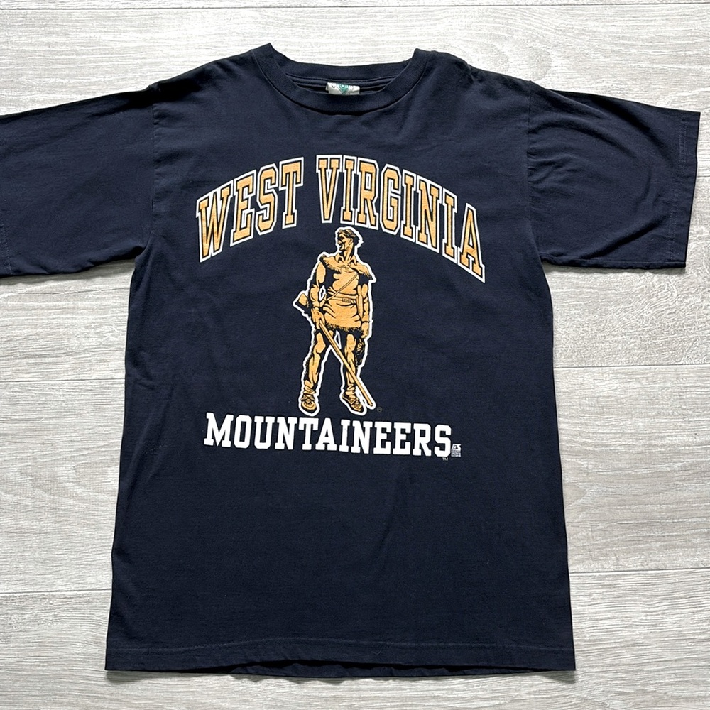 West Virginia University Mountaineers Men’s Football Short Sleeve T Shirt size L